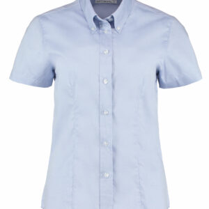 Kustom Kit Tailored Fit Short Sleeve Premium Oxford Shirt